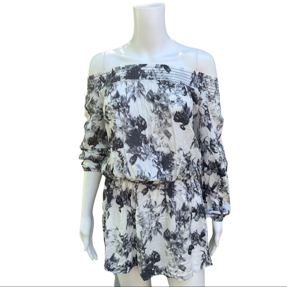 NWT - INTERMIX Black and white floral coverup / dress
